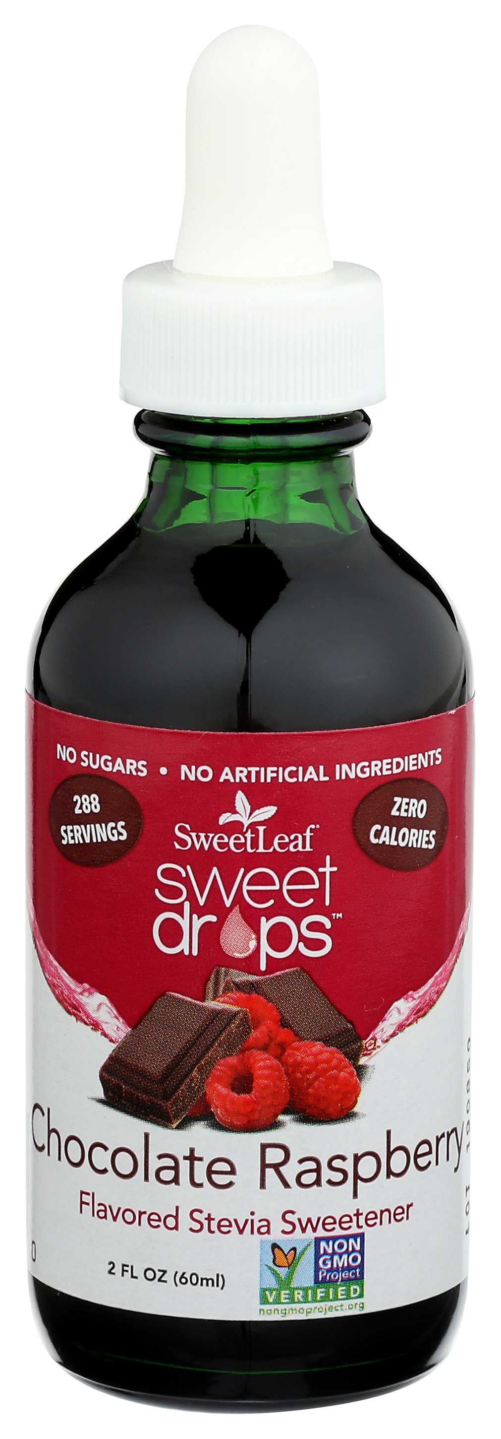 Sweetleaf Sweet Leaf Chocolate Raspberry Flavor Stevia Clear Liquid, 2 Ounce -- 3 Per Case