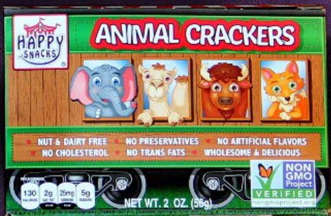 Happy Snacks Circus Animal Crackers, 2 Ounce Box -- 12 Per Case