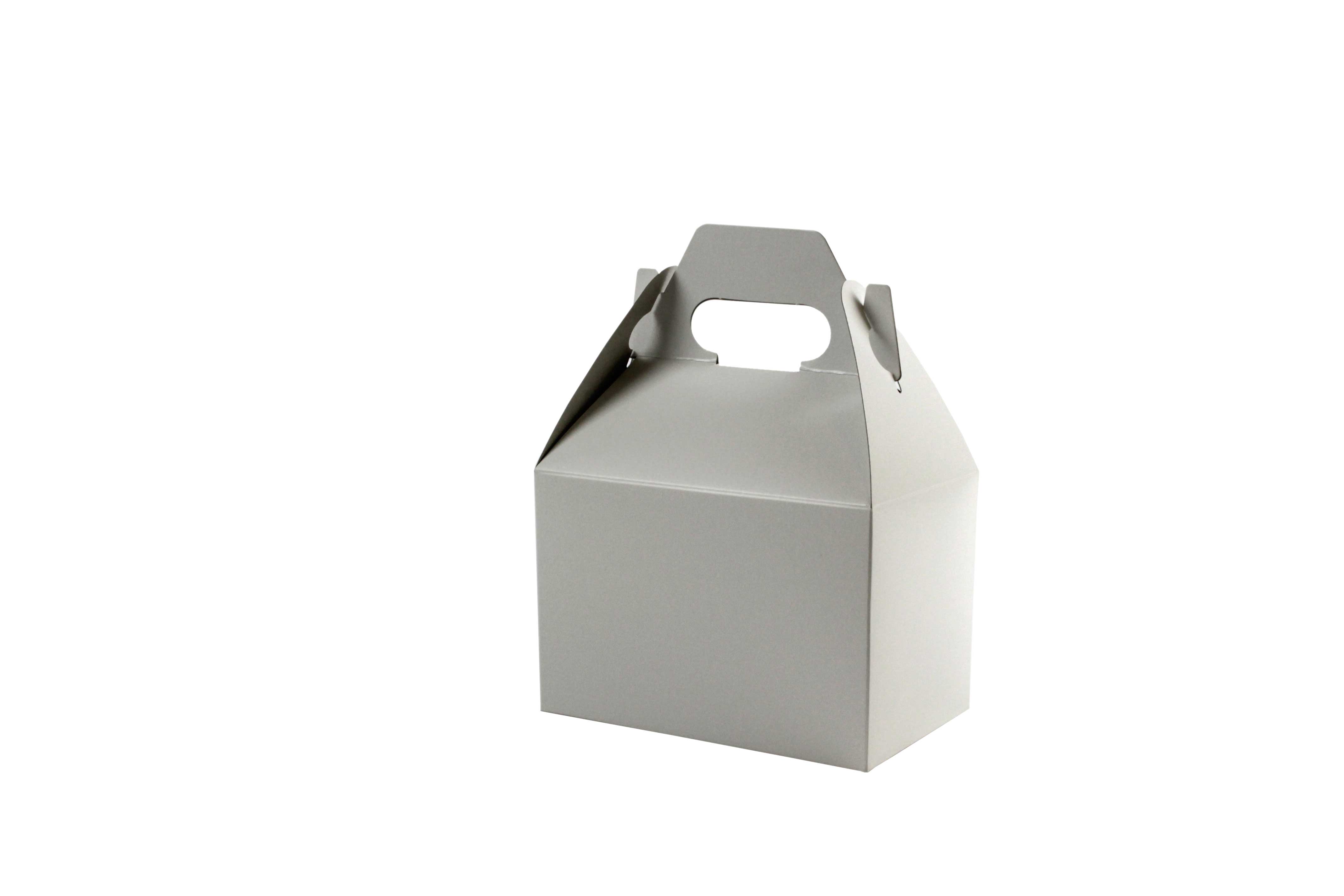 Boxit White Gable Boxes with Automatic Bottom, 6 x 4 x 4 inch -- 100 per case.