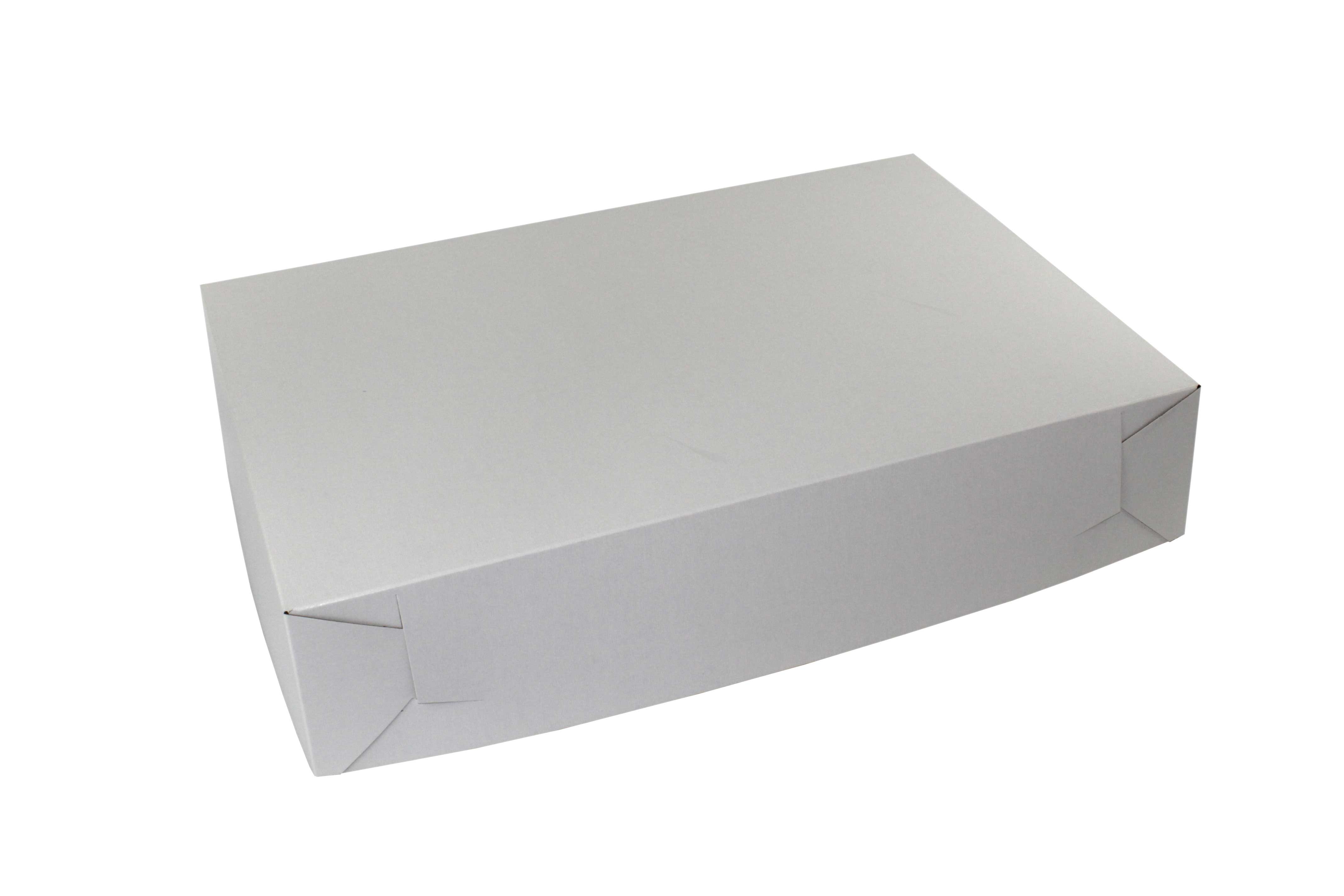 BOXit Corporation Two-Piece Lock Corner White Bakery Boxes Case ...