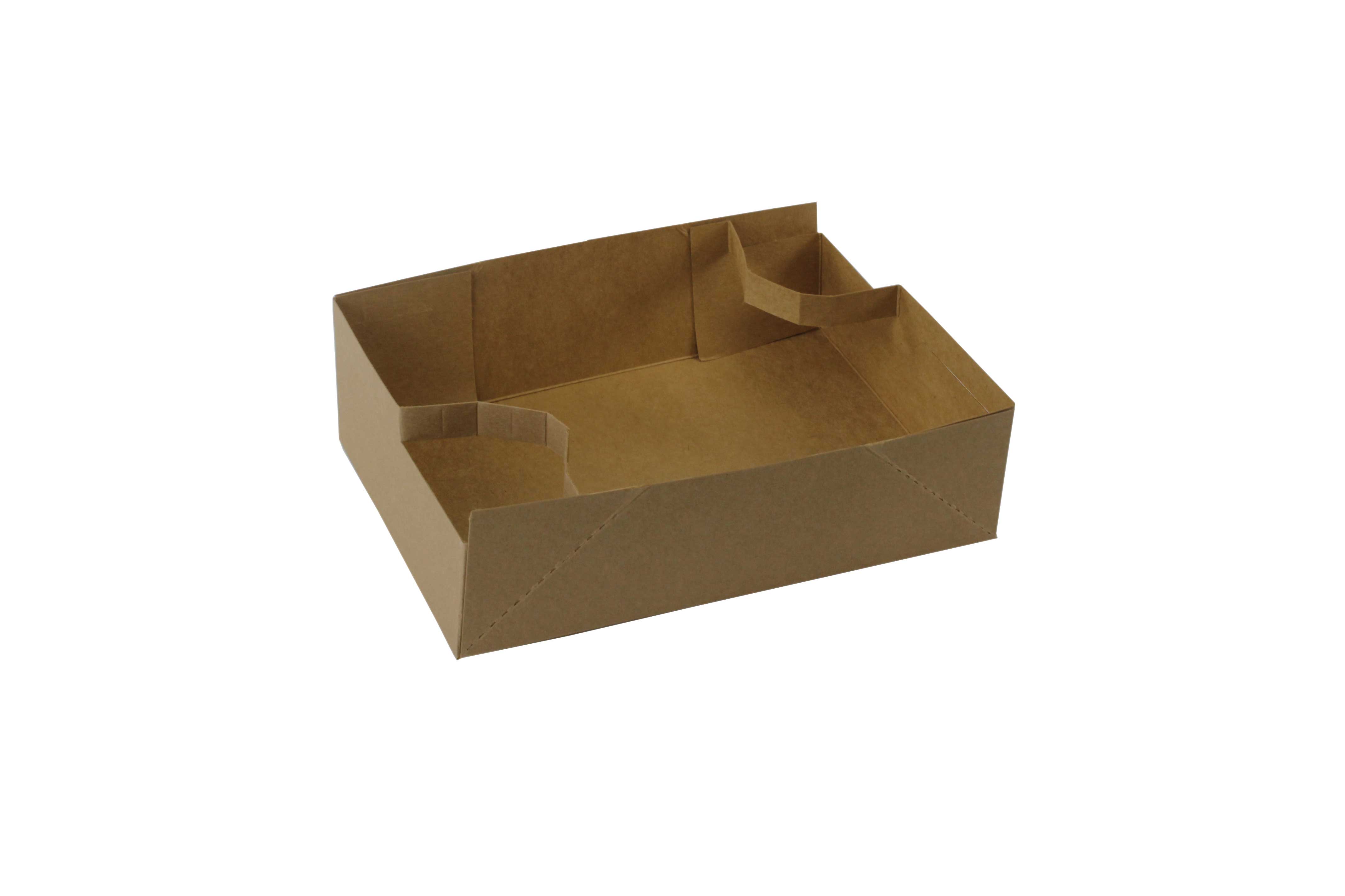 Boxit Kraft Cup Carrier, 9 3/8 x 6.625 x 2.625 inch -- 250 per case