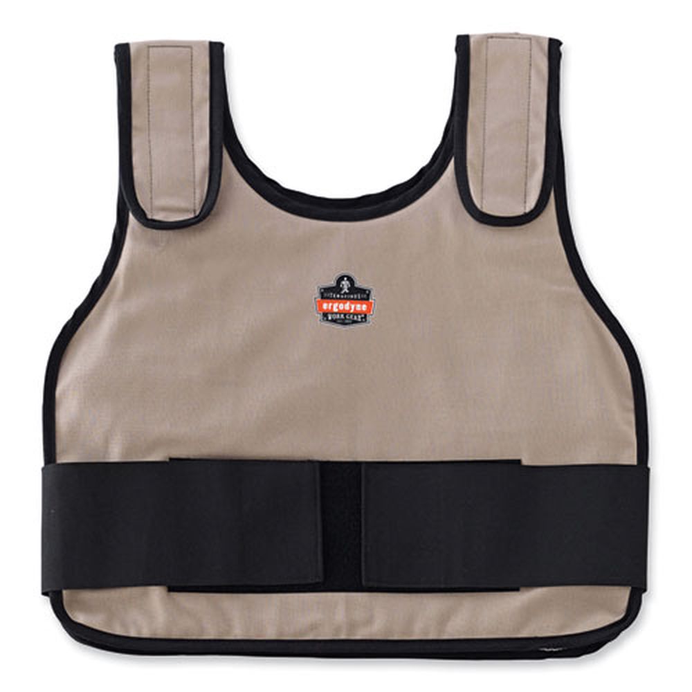 ergodyne Chill Its 6235 Cotton Large and Extra Large Khaki Standard Phase Change Cooling Vest