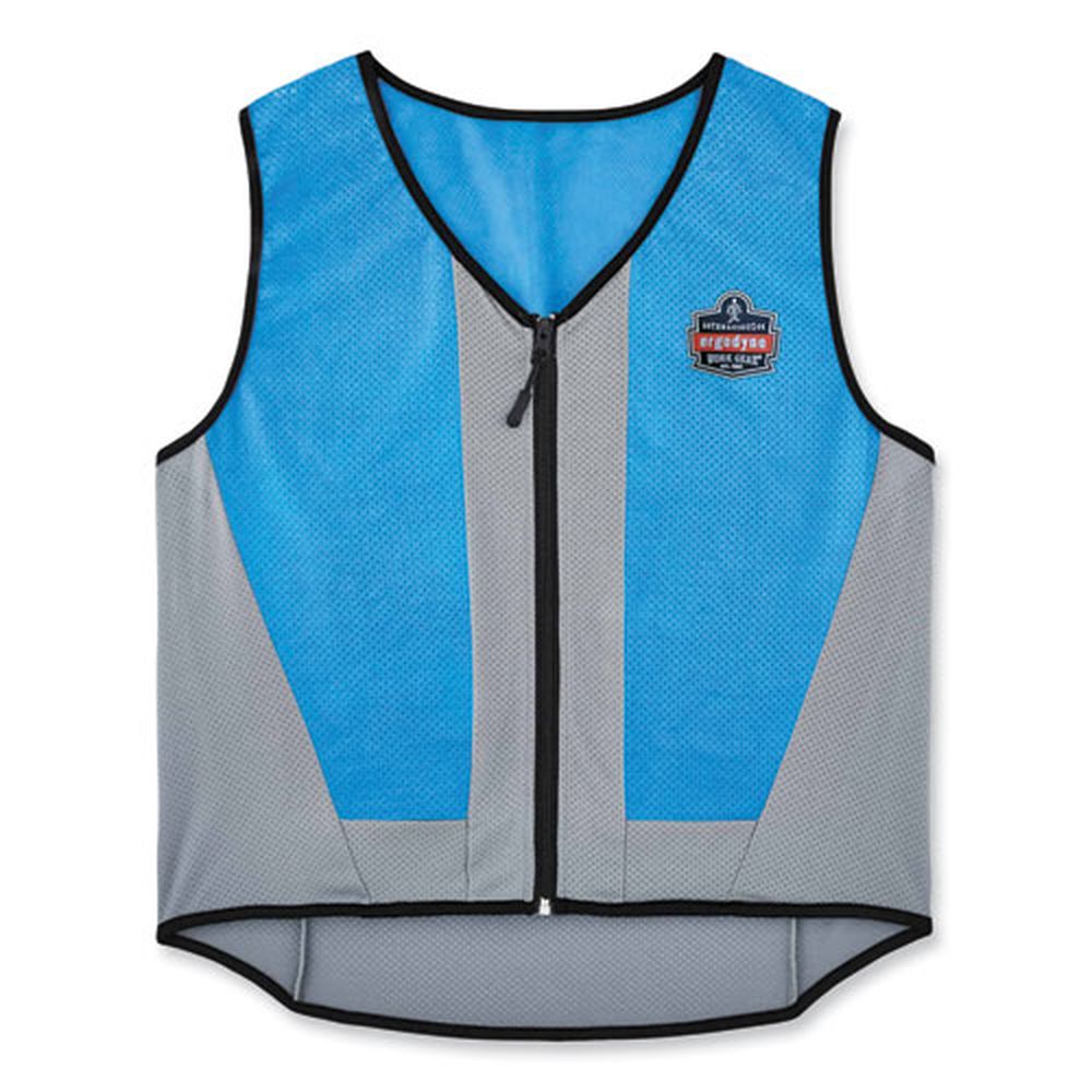 Ergodyne Chill -its 6667 X-large Blue Wet Evaporative Pva Cooling Vest With Zipper
