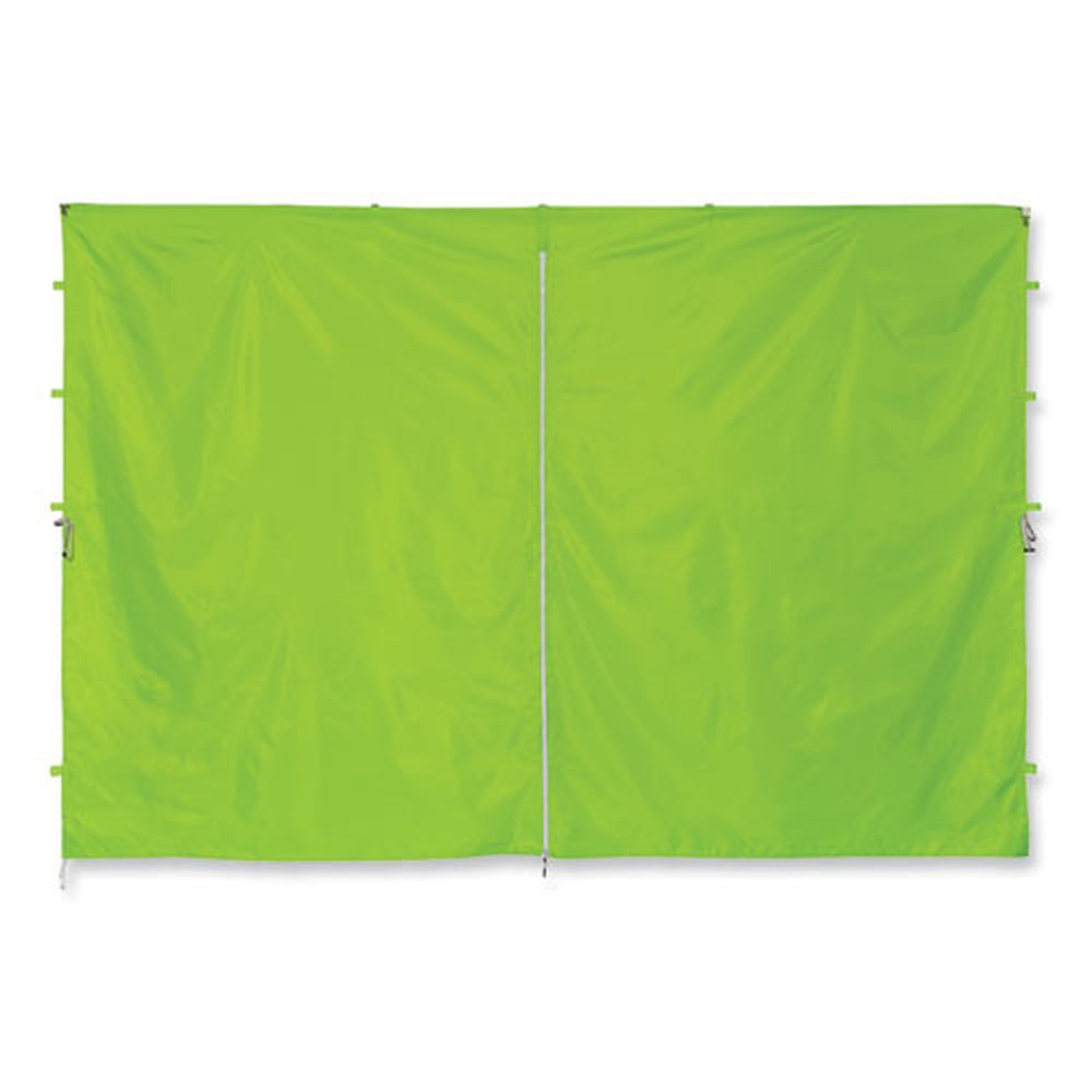 Ergodyne Shax 6096 Polyester Single Skin Lime Pop Up Tent Sidewall With Zipper, 10 X 10 Feet