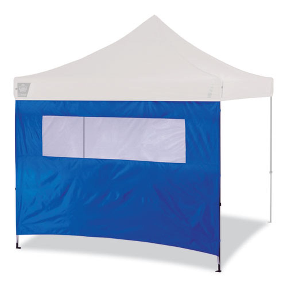 Ergodyne Shax 6092 Polyester Single Skin Blue Pop Up Tent Sidewall With Mesh Window, 10 X 10 Feet