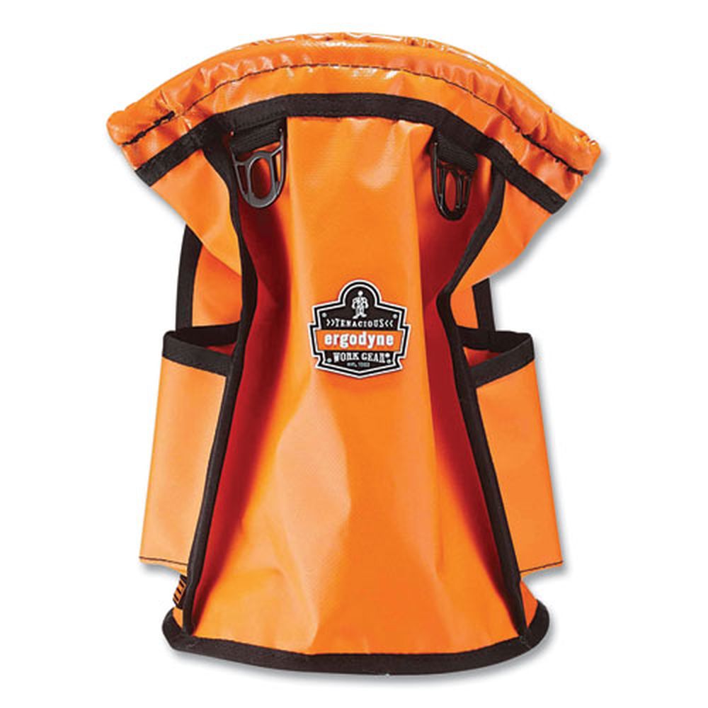 Ergodyne Arsenal 5538 Tarpaulin Orange Topped Parts Tarpaulin Pouch, 7.5 X 7.5 X 12 Inch