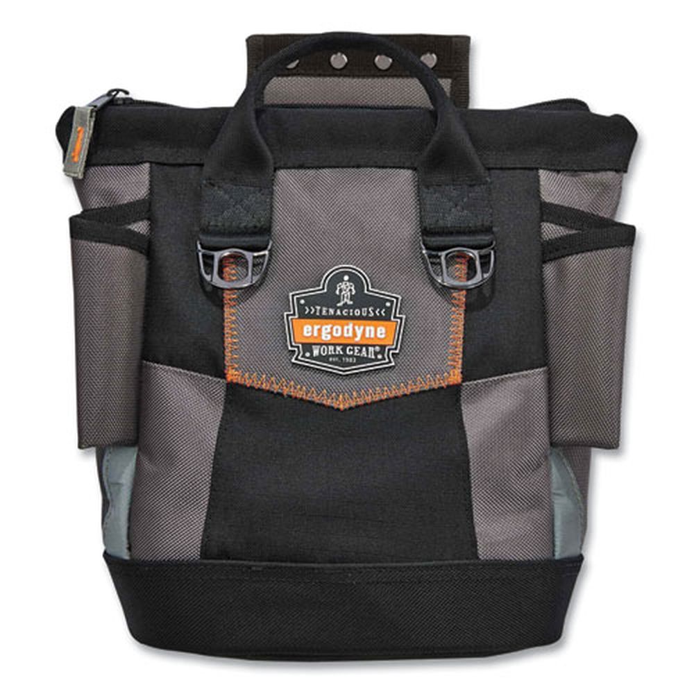 Ergodyne Arsenal 5517 Polyester Black Premium Topped Tool Pouch With Zipper, 6 X 10 X 11.5 Inch