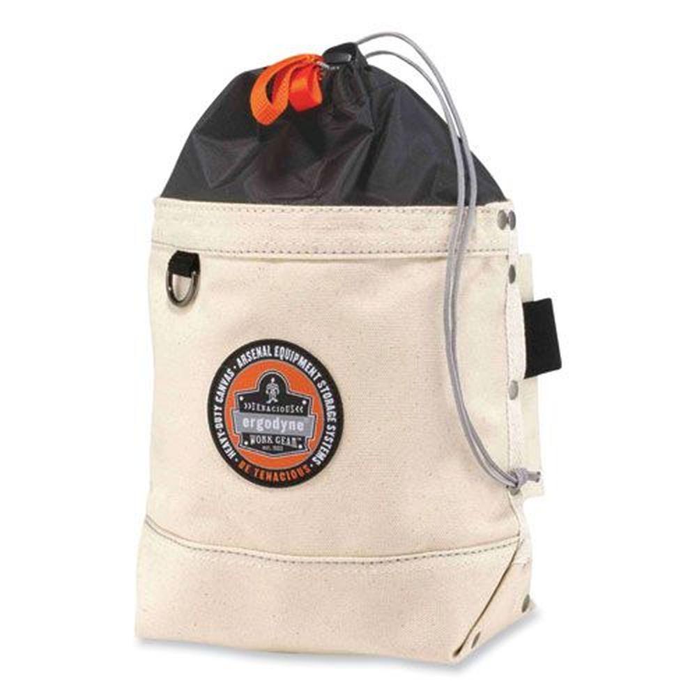 Ergodyne Arsenal 5725 Canvas White Topped Bolt Bag, 5 X 10 X 9 Inch