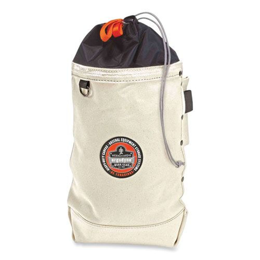Ergodyne Arsenal 5728 Canvas White Topped Tall Bolt Bag, 5 X 10 X 13 Inch