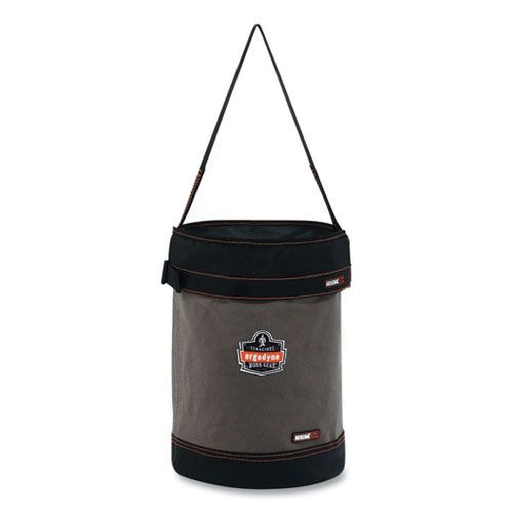 Ergodyne Gray Arsenal 5930t Web Handle Canvas Hoist Bucket And Top, 150 Pound