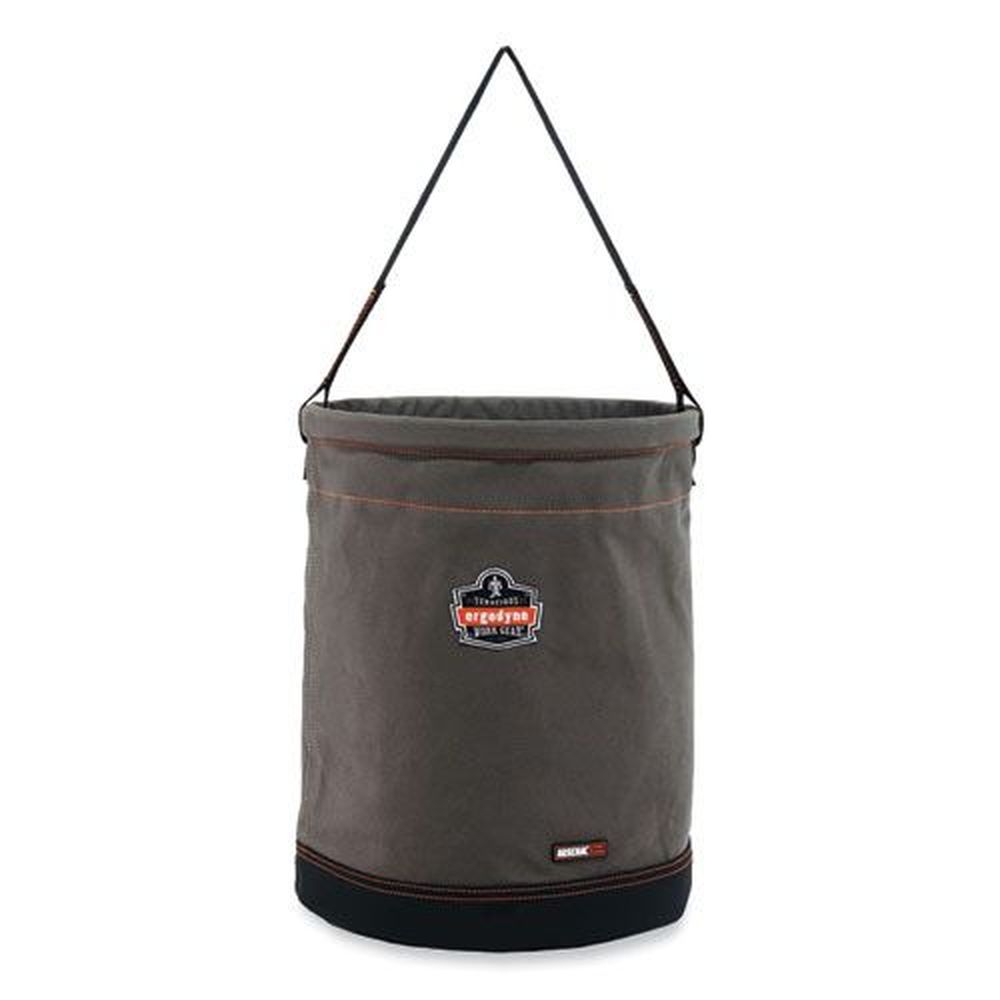 Ergodyne Gray Arsenal 5935 Extra-large Web Handle Canvas Hoist Bucket, 150 Pound
