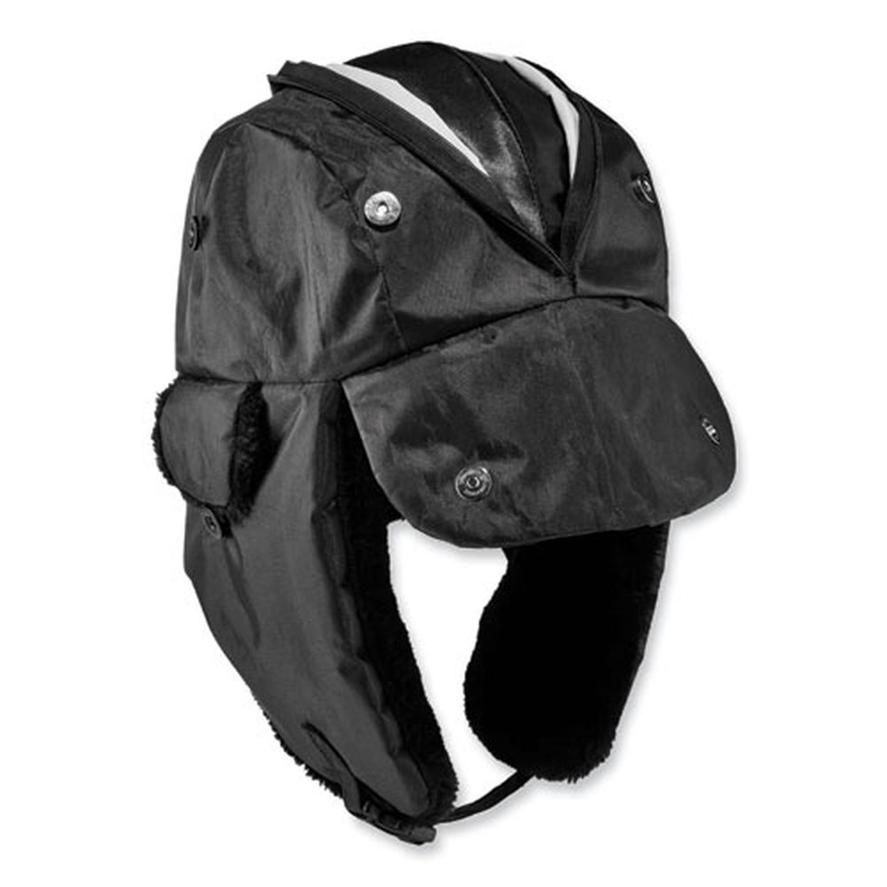 ergodyne N-Ferno 6802Z Large/X-Large Black Zippered Trapper Hat