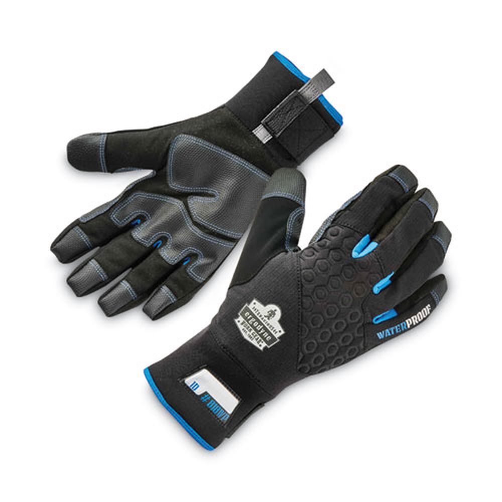 ergodyne ProFlex 818WP Black Small Thermal WP Gloves with Tena Grip