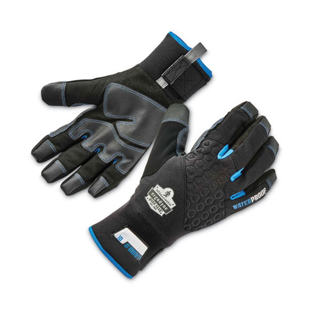 ergodyne ProFlex 818WP Black Medium Thermal WP Gloves with Tena Grip