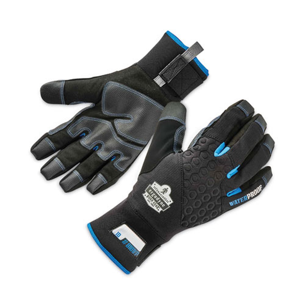 ergodyne ProFlex 818WP Black Large Thermal WP Gloves with Tena Grip