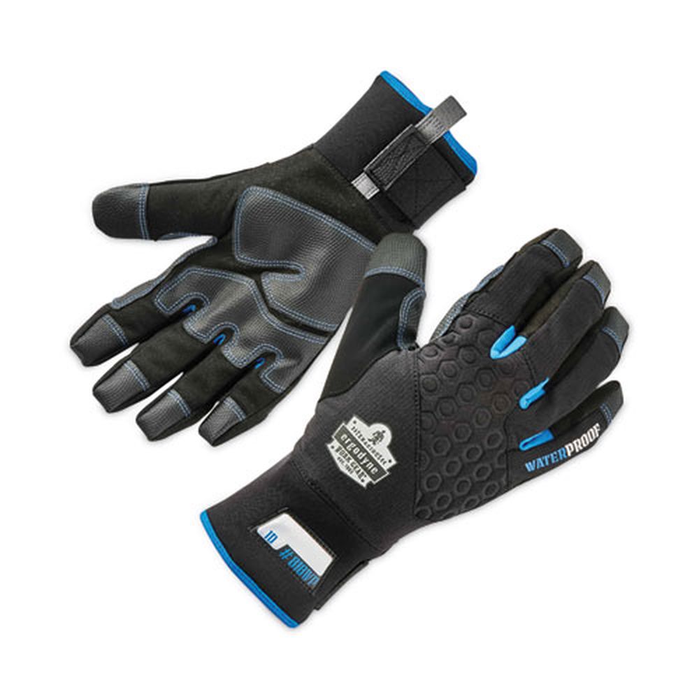 ergodyne ProFlex 818WP Black X Large Thermal WP Gloves with Tena Grip