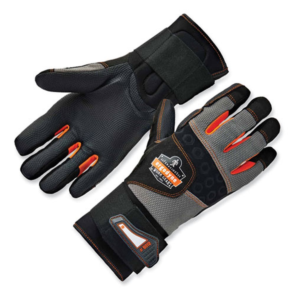 ergodyne ProFlex 9012 Black Small Certified AV Gloves Plus Wrist Support