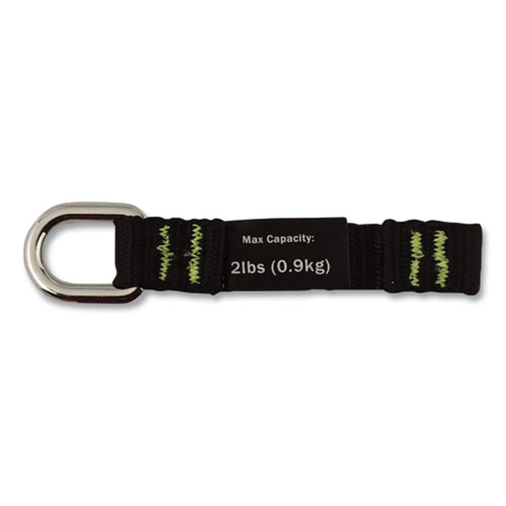 Ergodyne Squids 3700 Nylon Black 3.5 Inch Webbing Tool Tails With D Rings, 2 Pound Max Work Capacity -- 60 Per Case