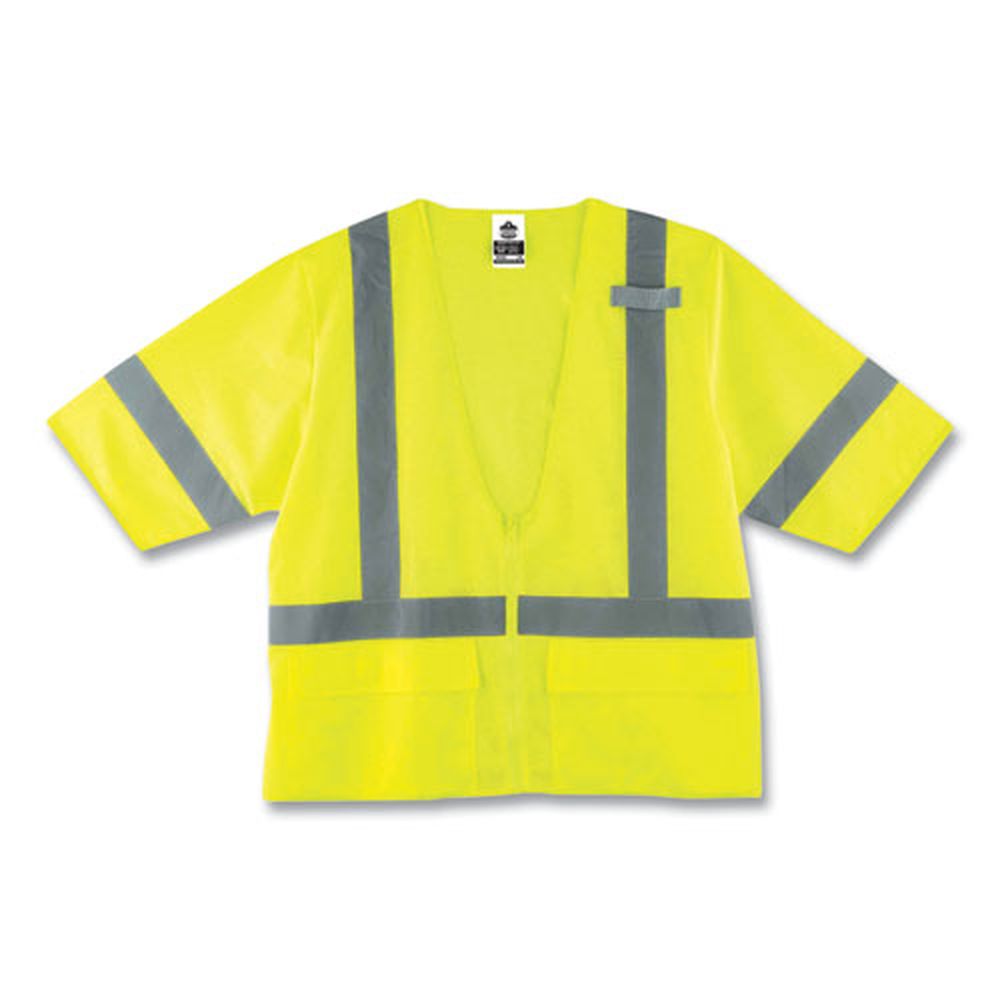 Ergodyne Glowear 8320z Polyester Small And Medium Lime Class 3 Standard Zipper Vest