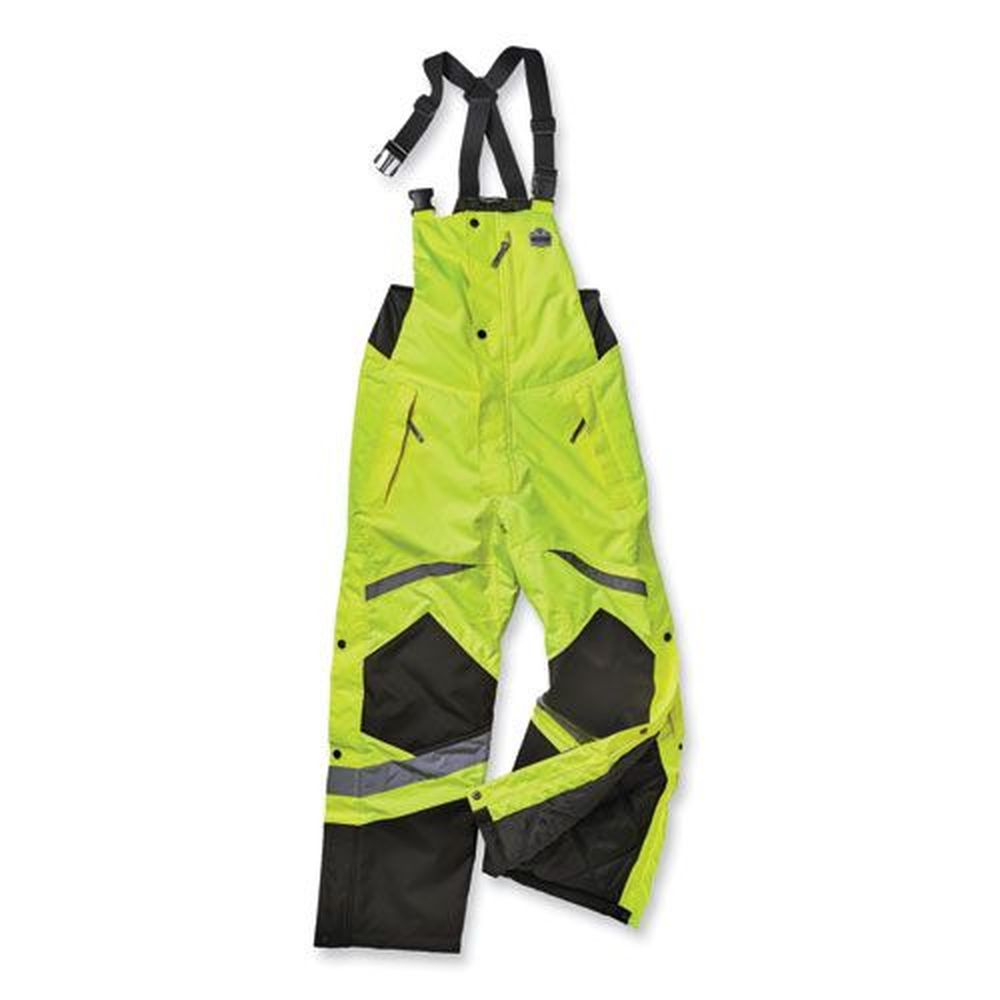 Ergodyne Glowear 8928 Lime 4extra Large Class E Hi-vis Insulated Bibs