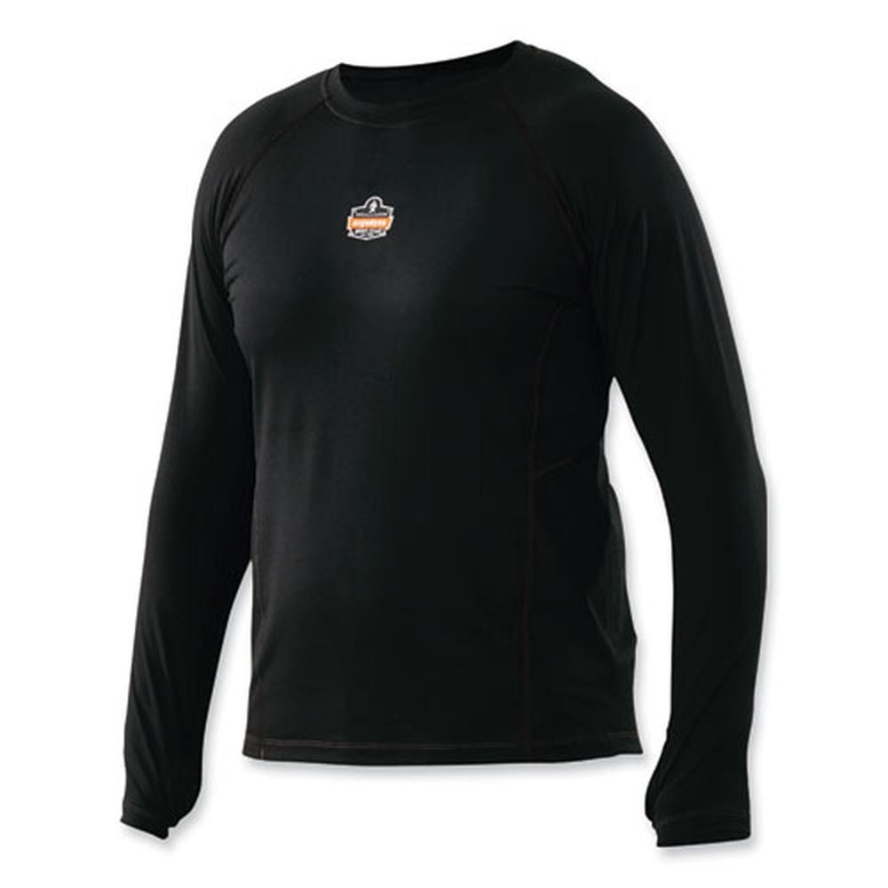 ergodyne N-Ferno 6435 X-Large Black Midweight Long Sleeve Base Layer Shirt