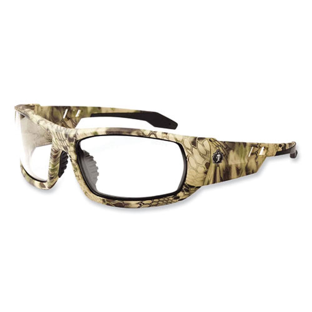 Ergodyne Skullerz Odin Safety Glasses With Kryptek Highlander Nylon Impact Frame And Clear Polycarbonate Lens