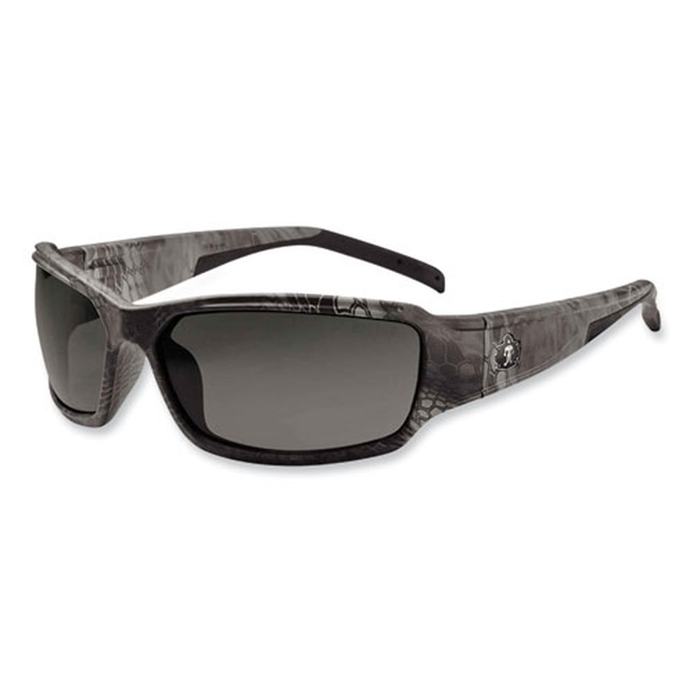 Ergodyne Skullerz Thor Safety Glasses With Kryptek Tyhpon Nylon Impact Frame And Polarized Smoke Polycarbonate Lens