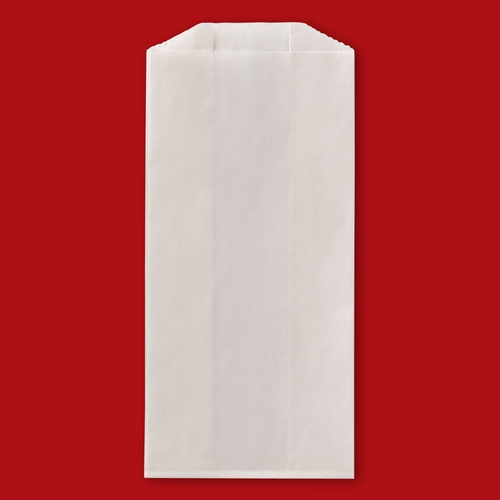 Fischer White Plain Popcorn Bag, 3.5 X 2 X 8 Inch -- 1000 Per Case