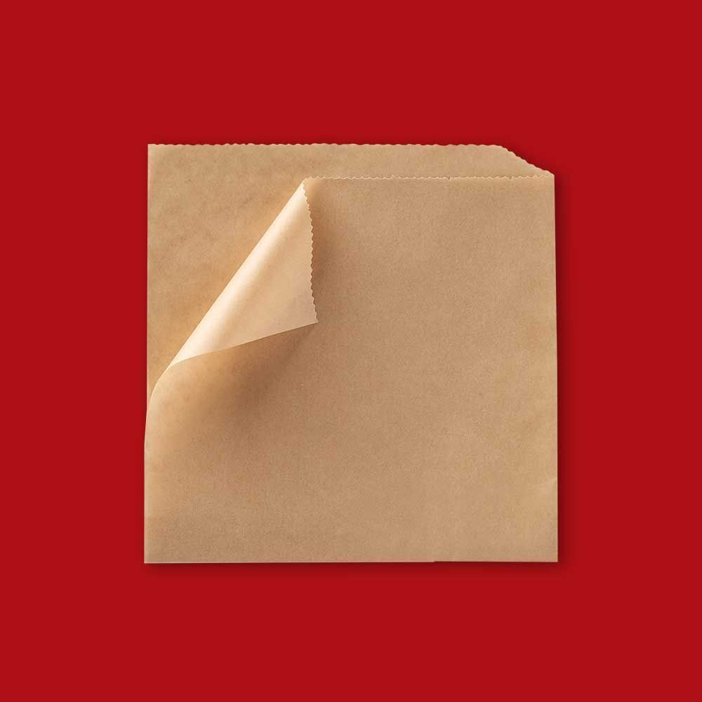Fischer Trukraft Kraft Grease Resistant Plain Side-open Sandwich Bag, 7 X 6 3/4 Inch -- 1000 Per Case