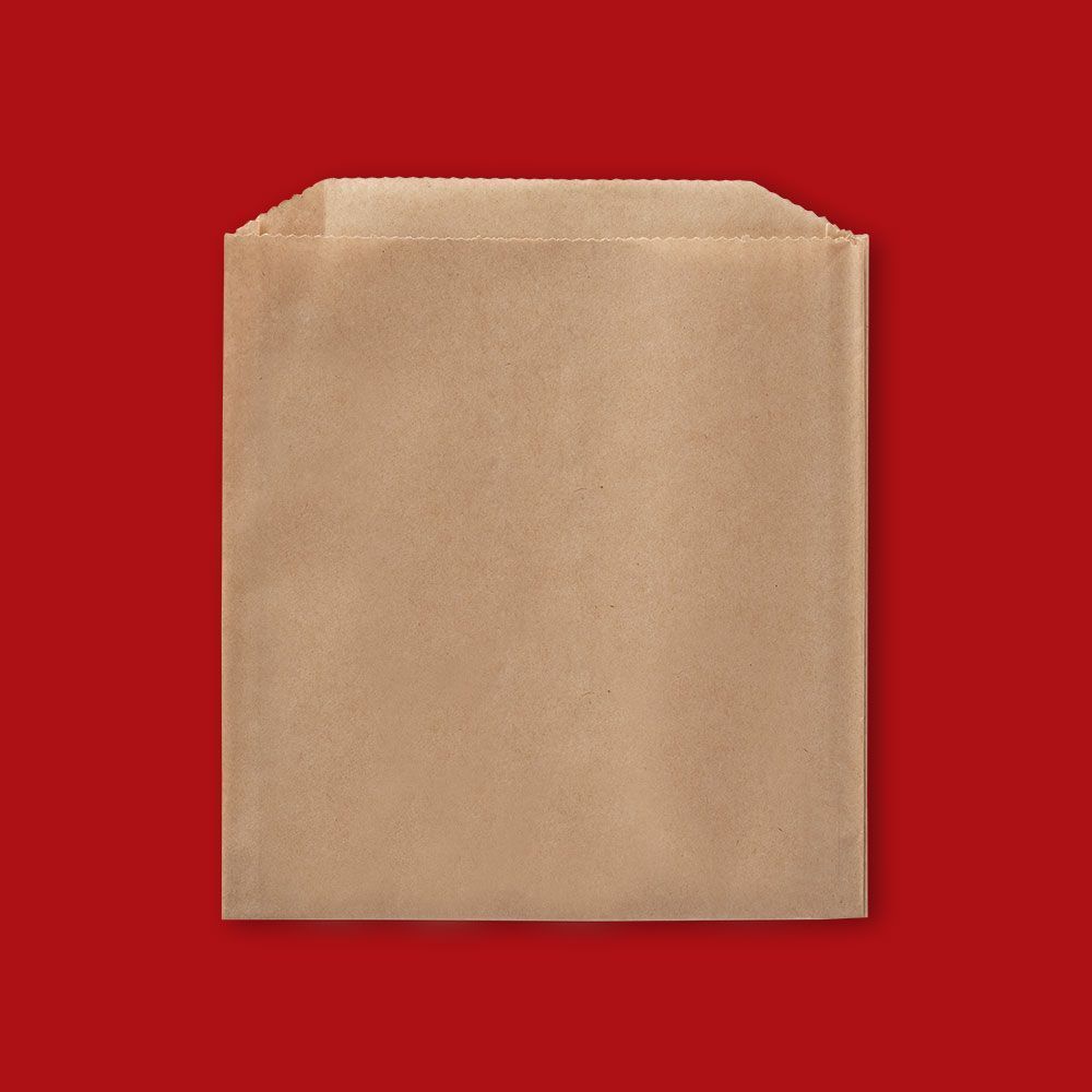 Fischer Natural Kraft Plain Grease Resistant Sandwich Bag, 6 X 3/4 X 6 1/2 Inch -- 1000 Per Case