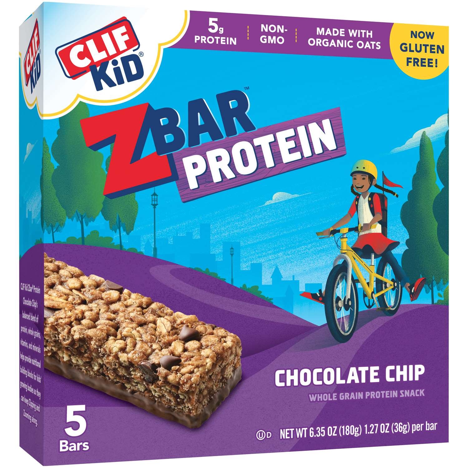 Clif Zbar Chocolate Chip Protein Bar -- 30 Per Case