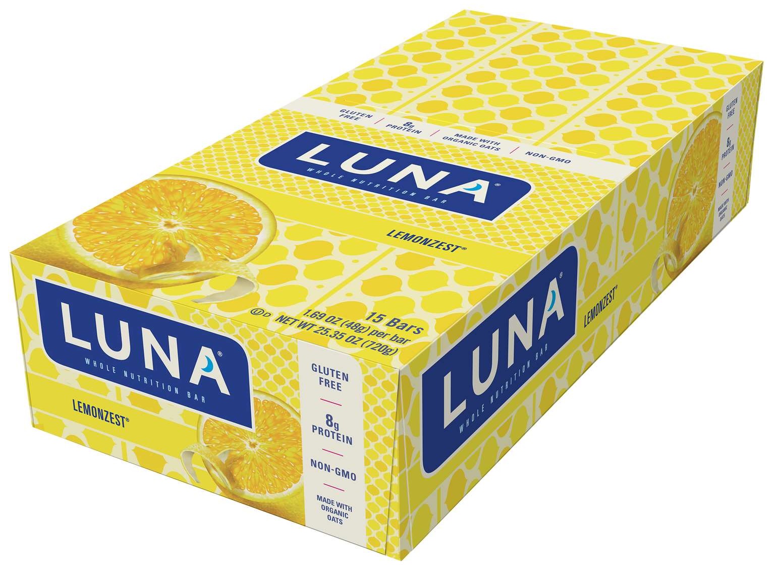 Luna Lemon Zest Snack Bar, 8.1 Ounce -- 6 Per Case