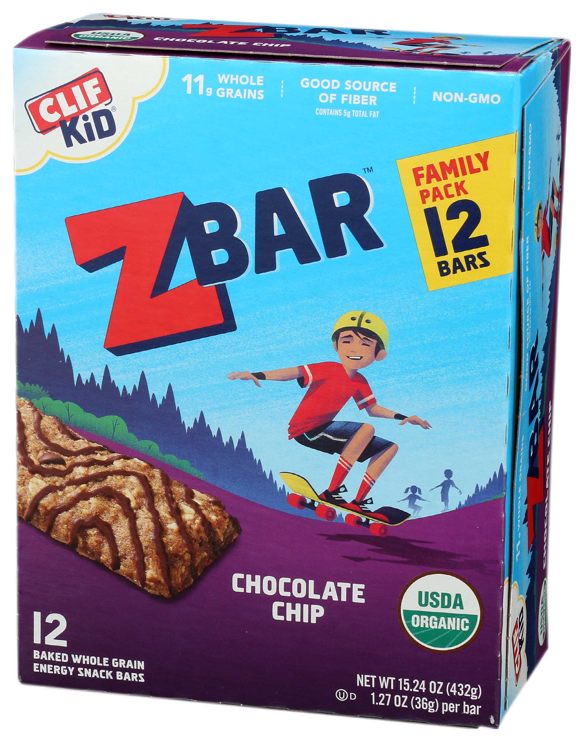 Clif Kid Zbar Organic Chocolate Chip Bar, 15.24 Ounce -- 6 per case