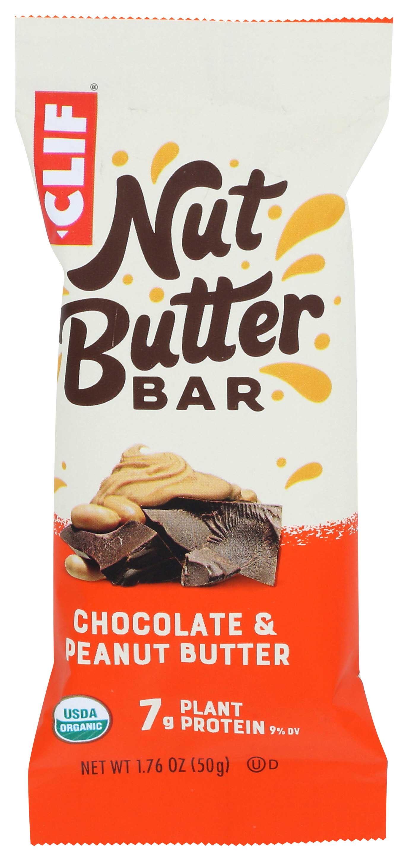 Clif Organic Chocolate and Peanut Nut Butter Filled Bar, 1.76 Ounce -- 12 per case.