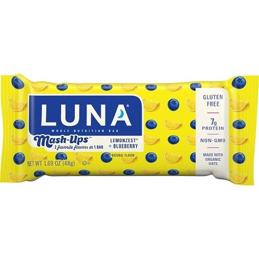 Luna Mash-ups Lemonzest Plus Blueberry Nutrition Bar, 1.69 Ounce -- 36 Per Case