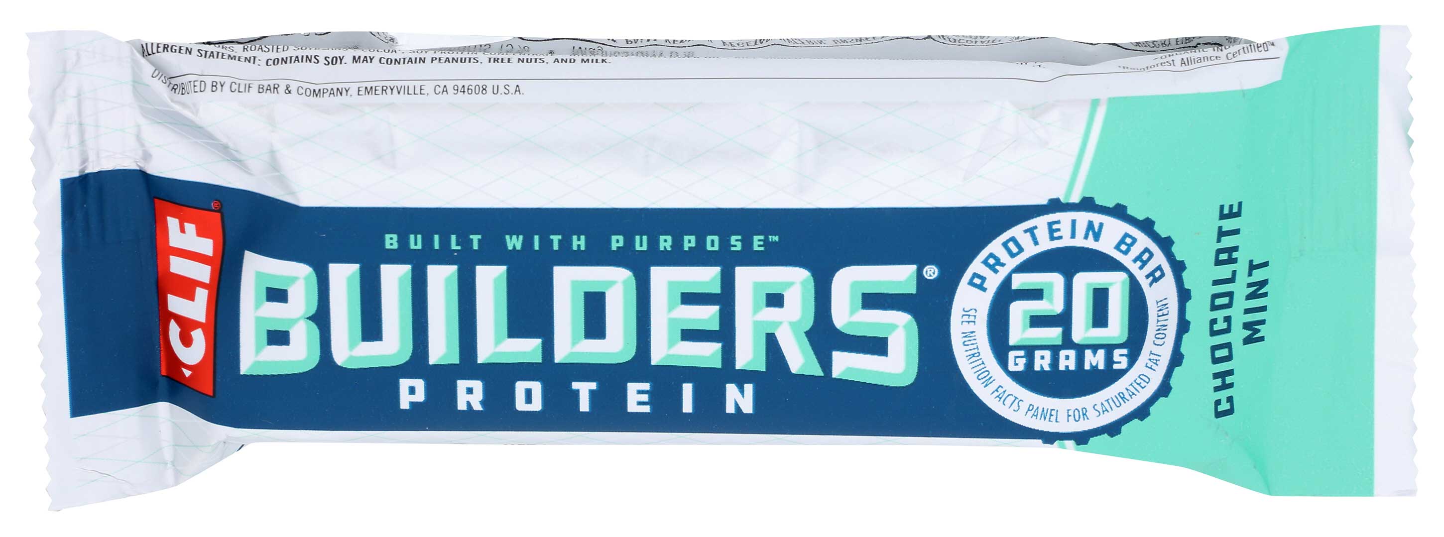 Clif Builders Chocolate Mint Bar, 2.4 Ounce -- 12 Per Case