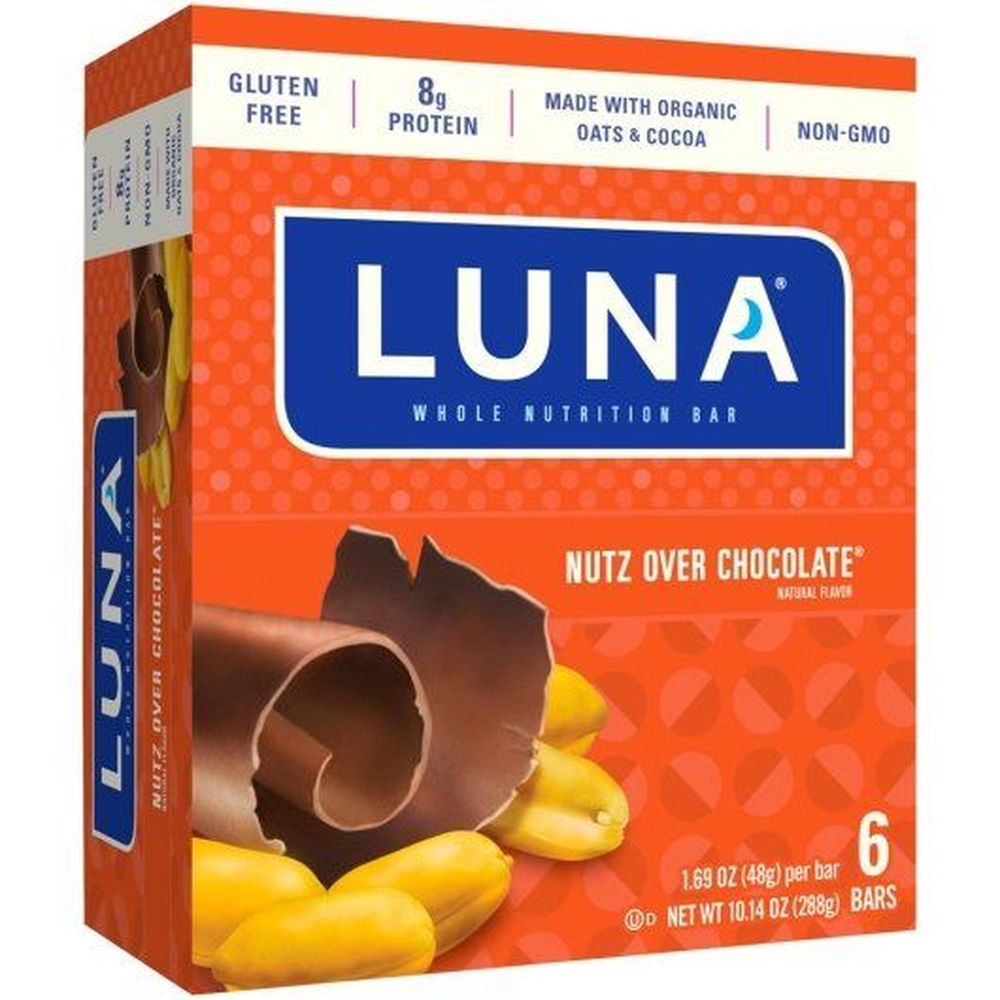 Luna Nutz Over Chocolate Whole Nutrition Bar, 10.14 Ounce -- 6 Per Case