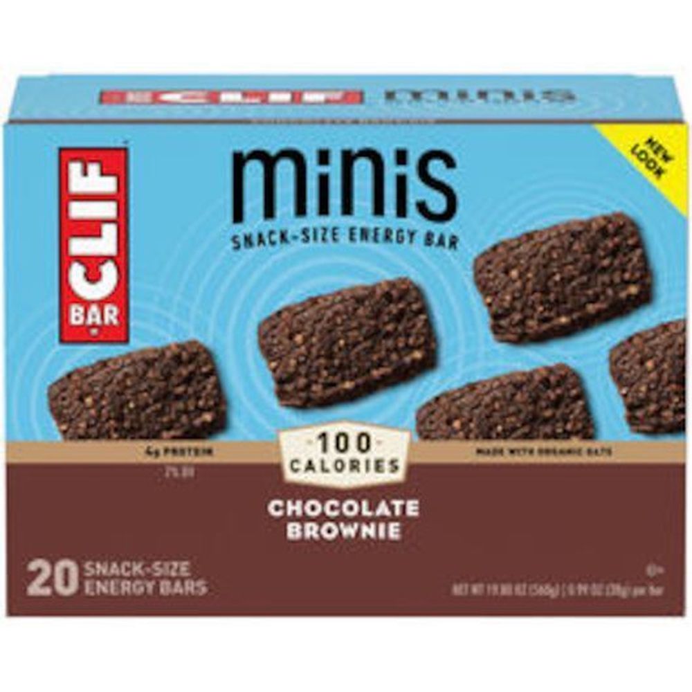 Clif Bar Minis Chocolate Brownie Energy Bar, 1.61 Pound -- 4 Per Case