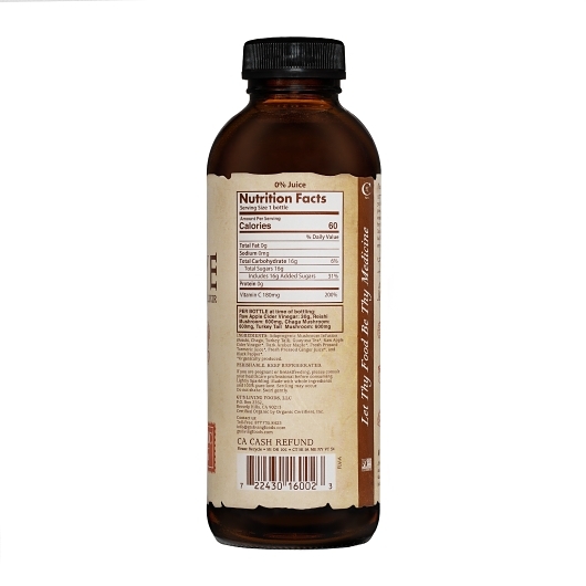 Gt's Alive Ginger Turmeric Ancient Mushroom Elixir, 16 Fluid Ounce -- 6 Per Case