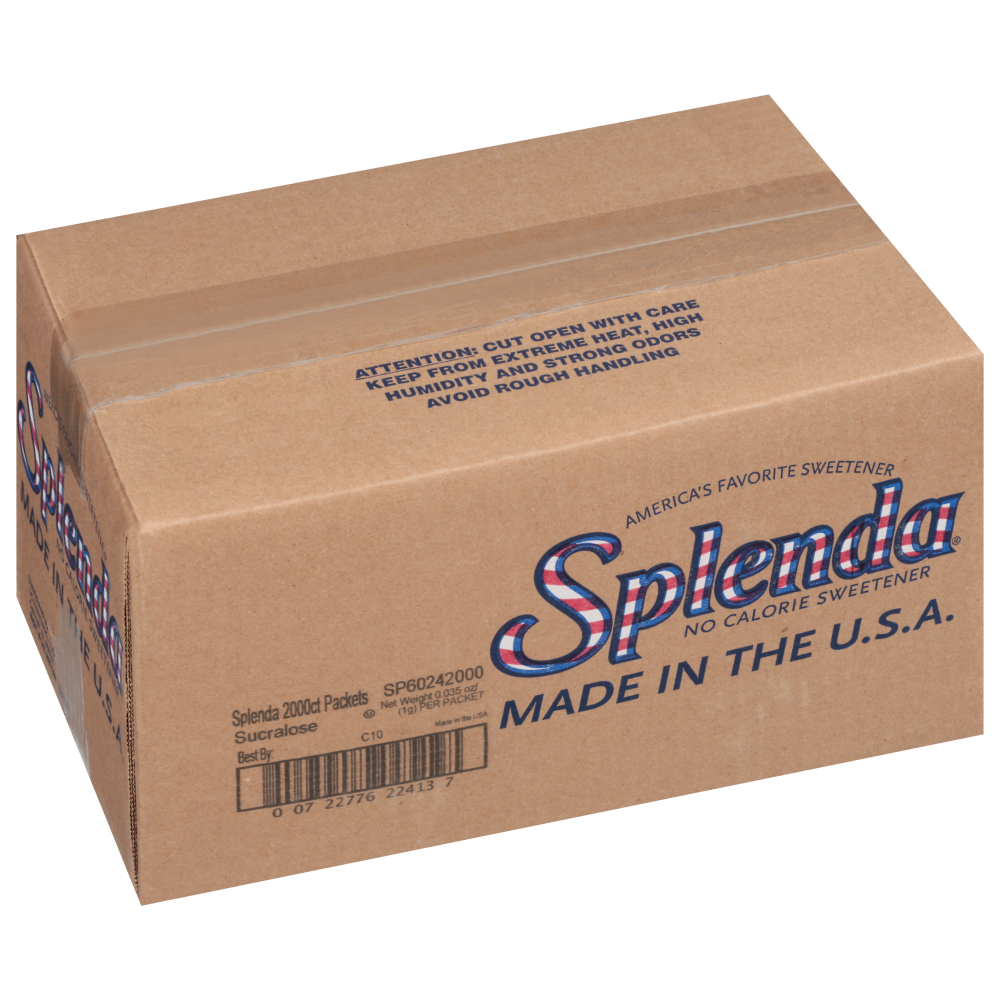 Splenda No Calorie Sweetener Packet, 1 Gram -- 2000 Per Case