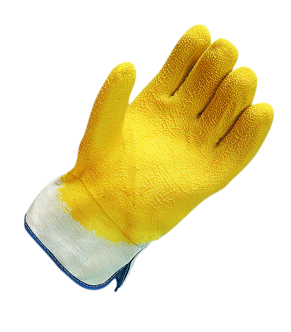 San Jamar Natural Rubber One Size Fits All Oyster Shucking Glove Pair