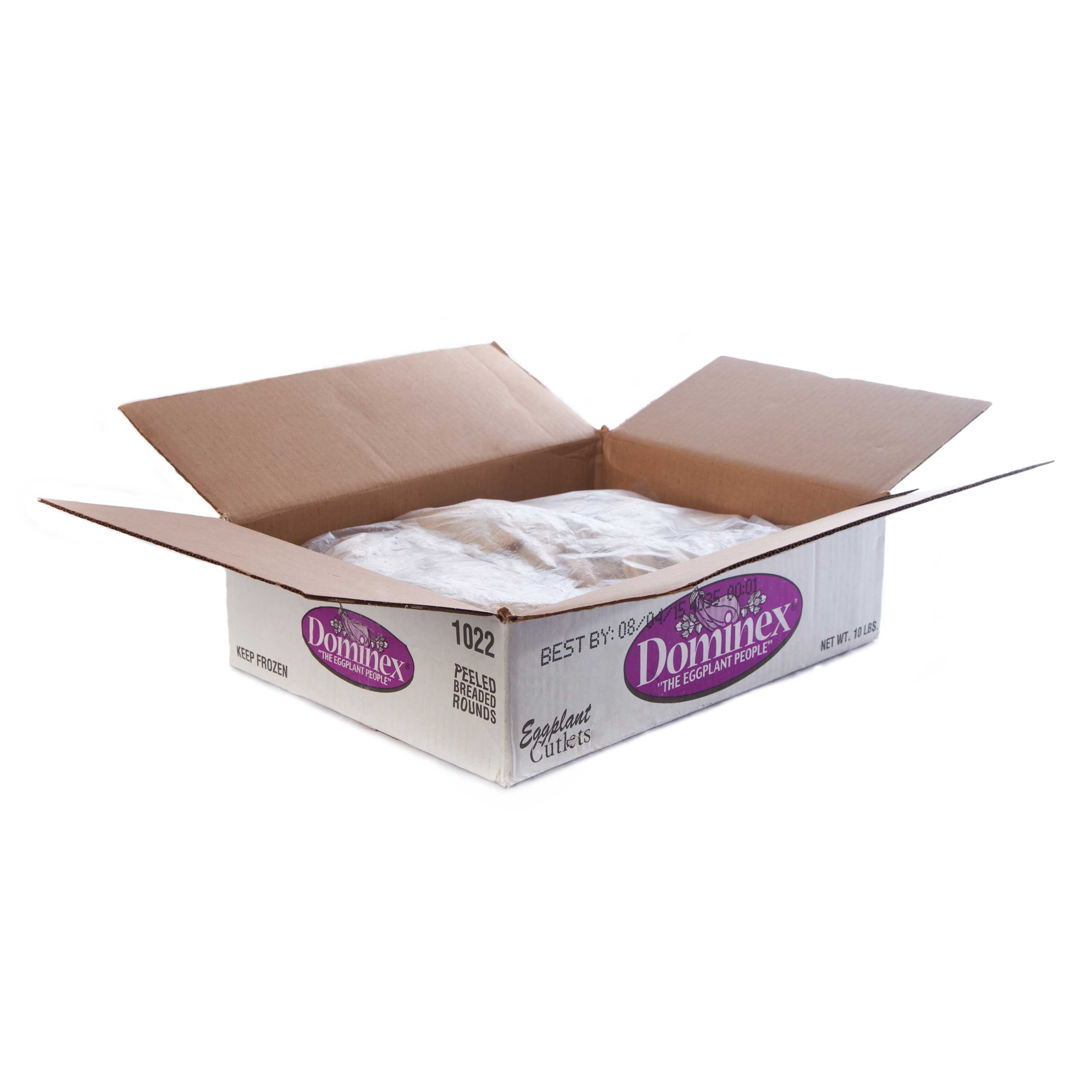 Dominex Round Breaded Peeled Eggplant Cutlet, 5 Pound -- 2 Per Case