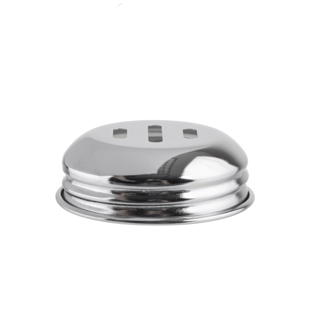 Tablecraft Chrome Plated Slotted Top For Swirl Bpa-free Tritan Plastic Shaker -- 12 Per Case