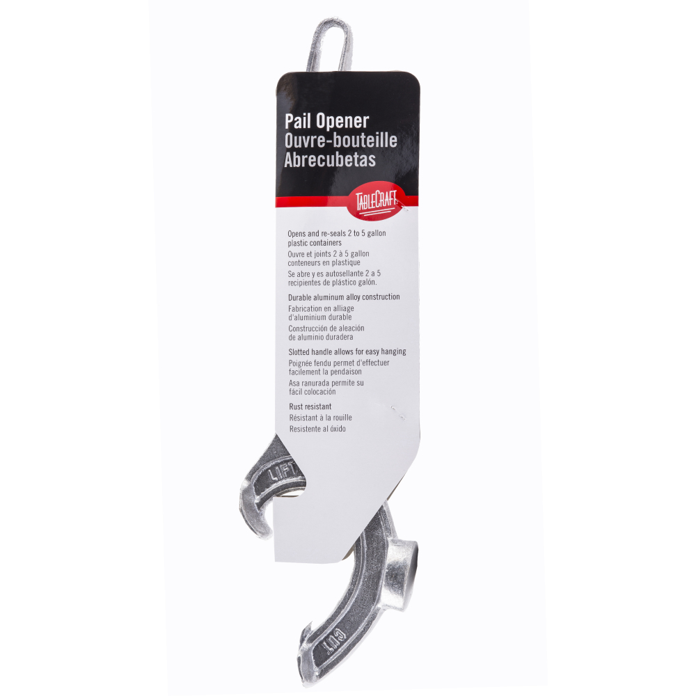 Tablecraft Aluminum Easy Cut Pail Opener, 15 Inch