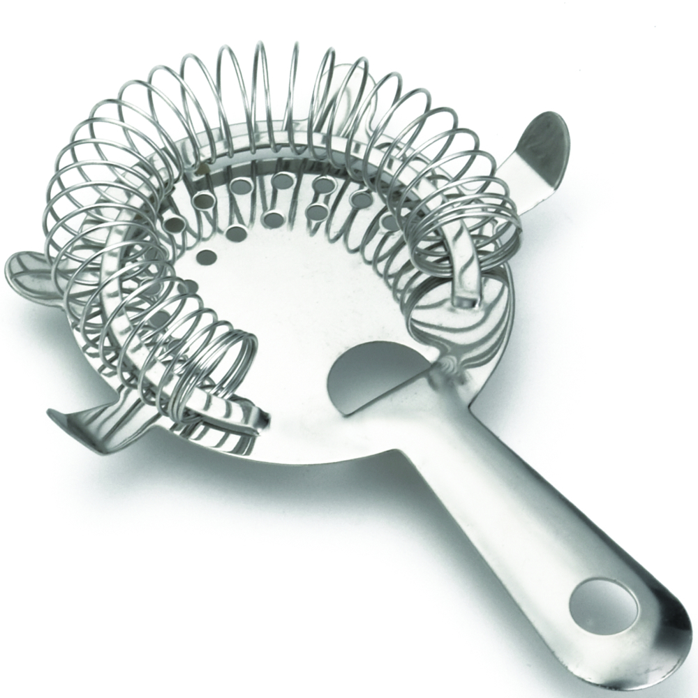 Tablecraft 11 Inch Red Knob Stainless Steel Bar Spoon