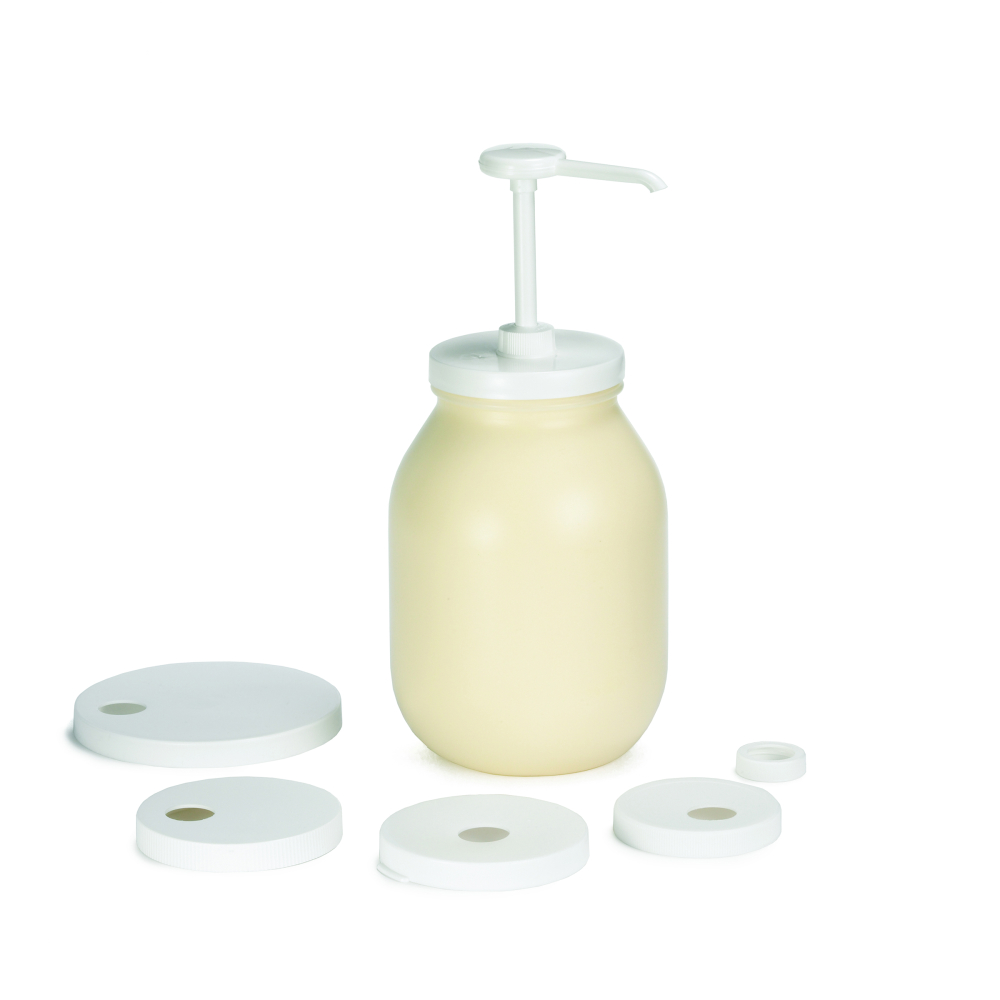 Tablecraft Plastic White Economy Pump Kit