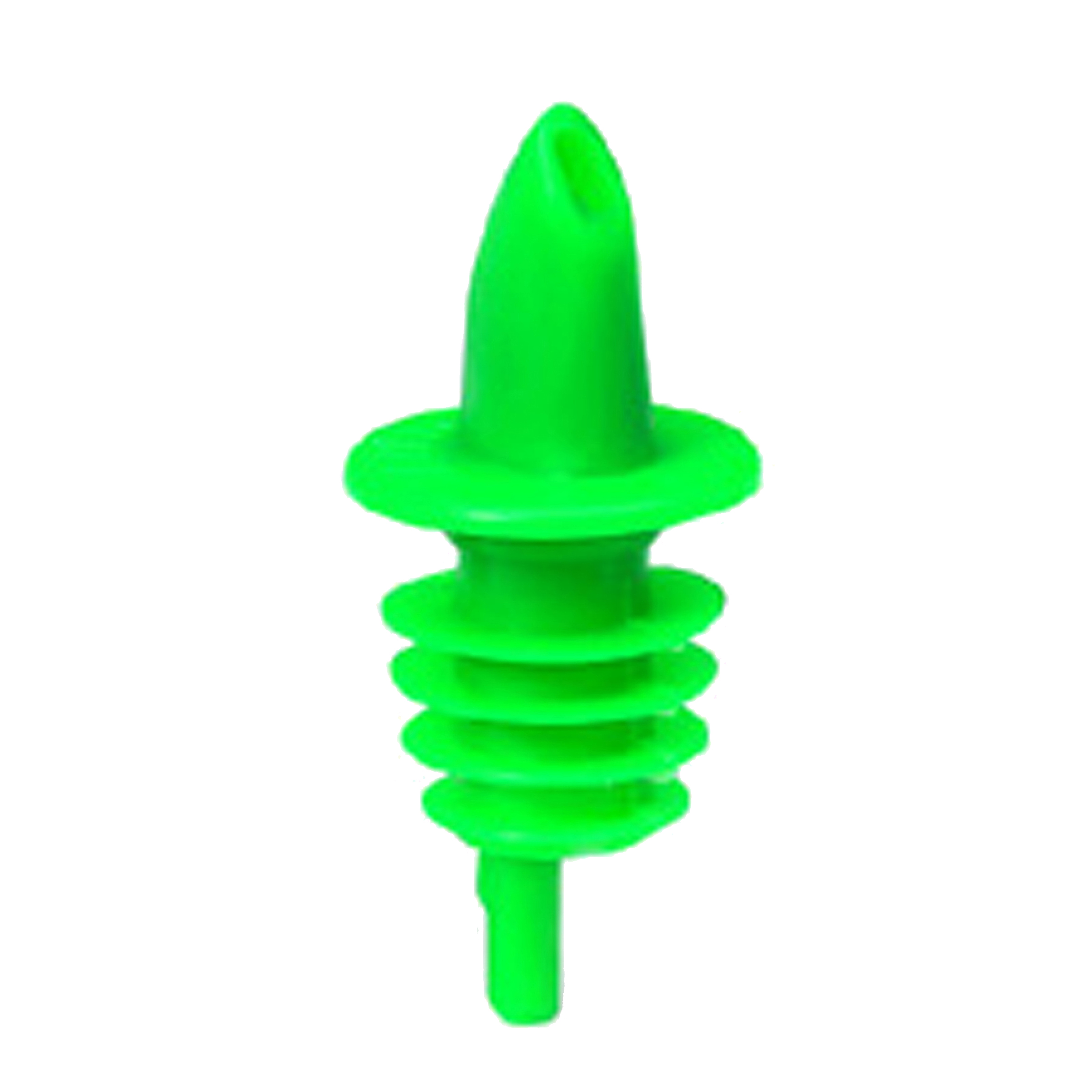 Tablecraft Plastic Economy Green Free Flow Liquor Pourer, 1.25 X 1.25 X 2.6875 Inch -- 12 Per Case