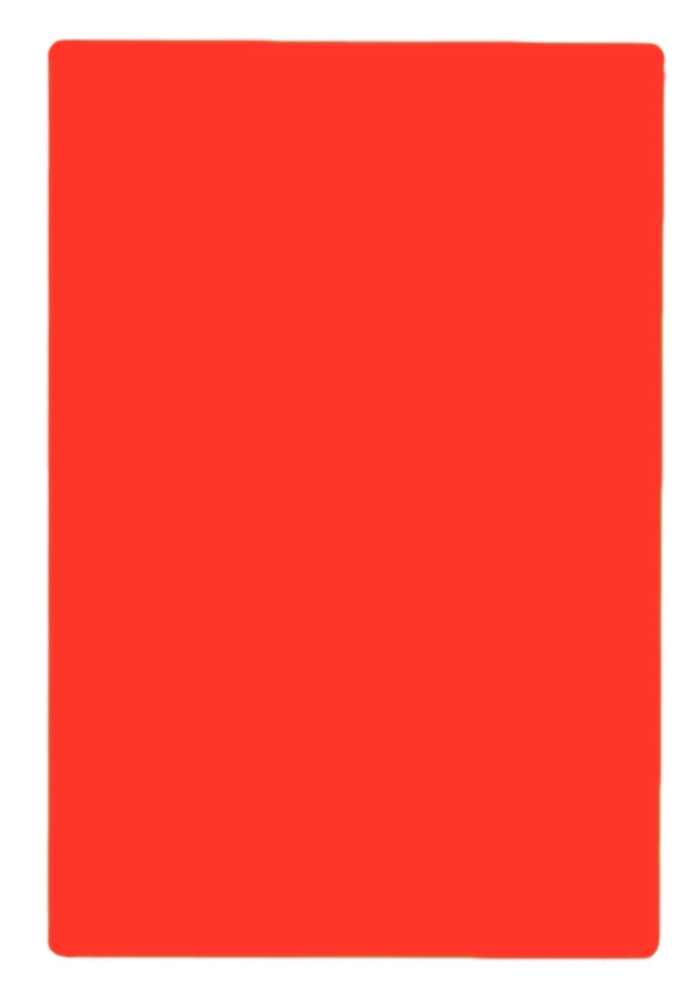 Tablecraft Polyethylene Red Rectangular Cutting Board, 20 X 15 X 0.5 Inch