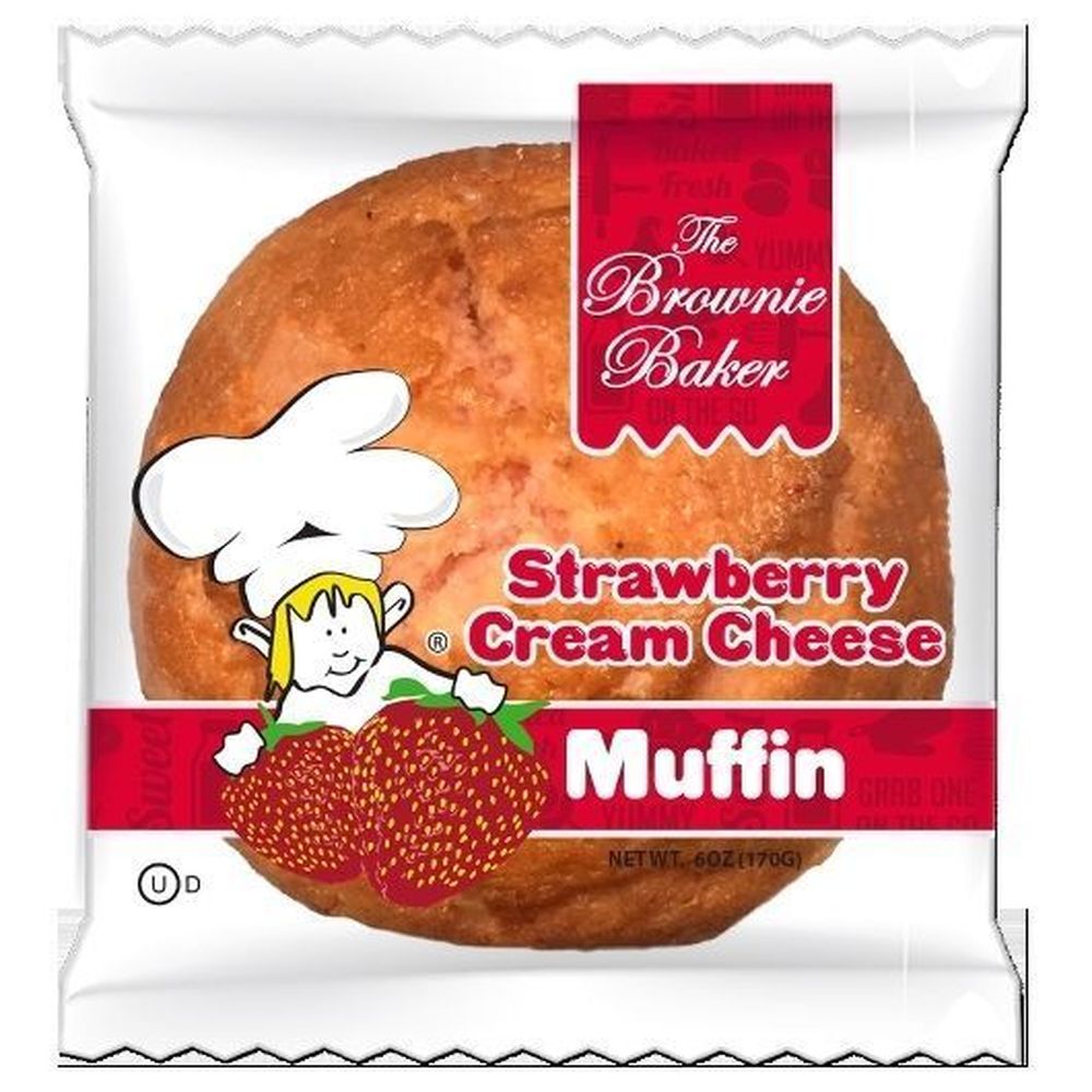 The Brownie Baker Strawberry Cream Cheese Muffin, 6 Ounce -- 6 Per Case