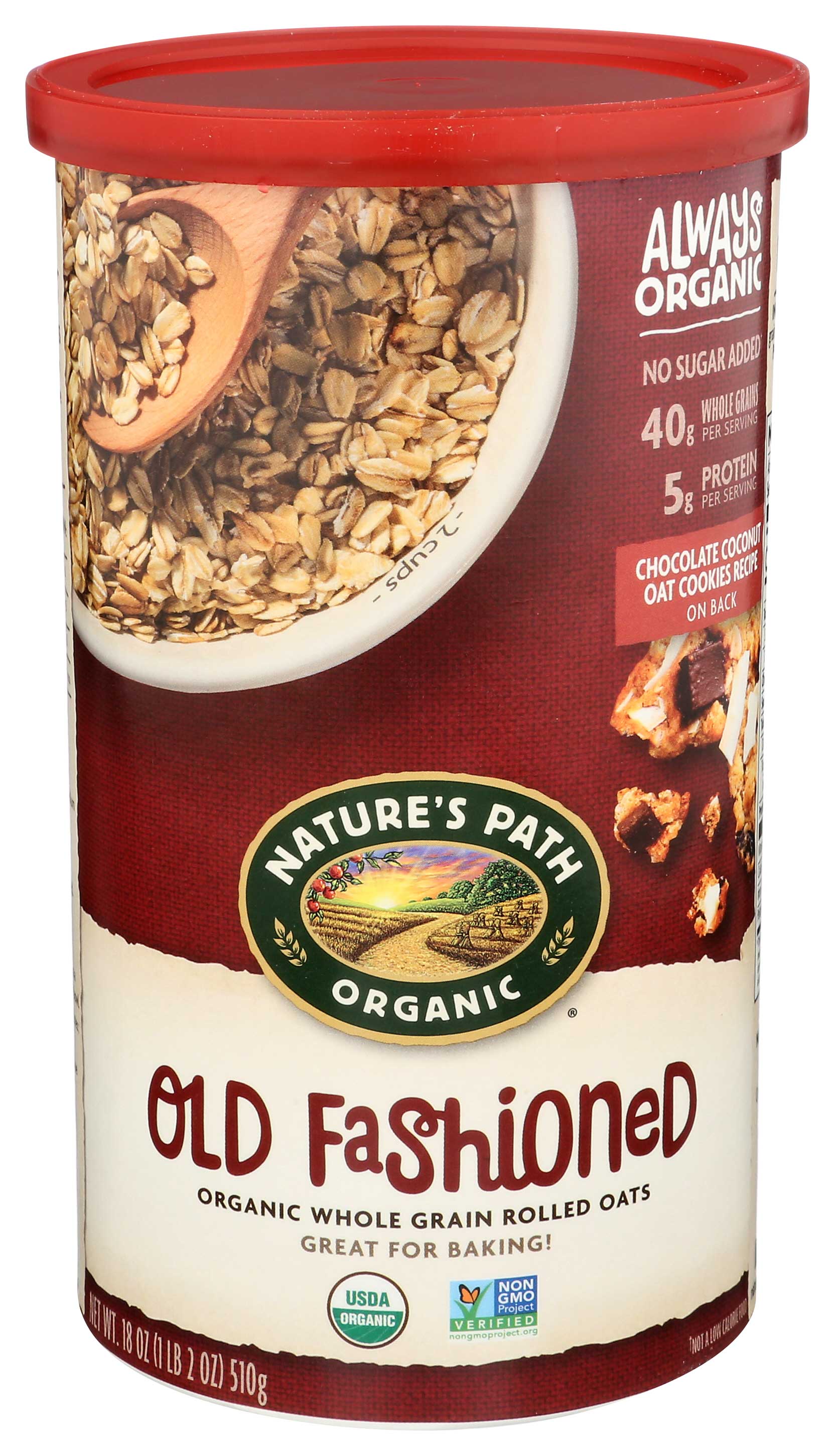 Nature's Path Organic Old Fashioned Oats, 18 Ounce -- 6 Per Case